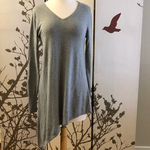 Mossimo grey asymmetrical sweater